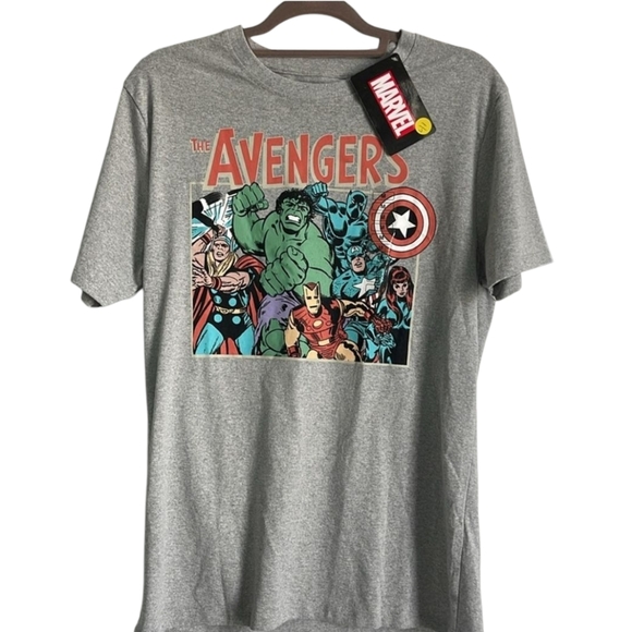 Marvel Other - Disney Marvel Gray Avengers Short Sleeve Tee Sz Medium
